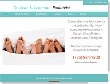 Tablet Screenshot of capitolfootcare.com